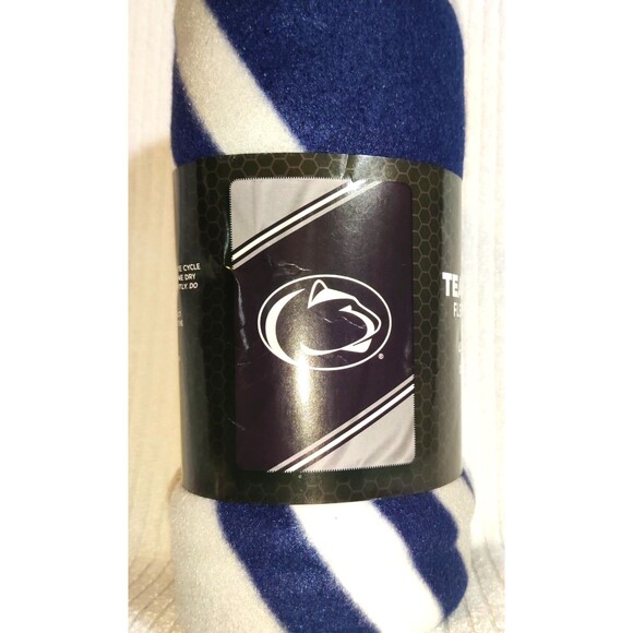 Penn State Nittany Lions Fleece Throw Blanket 40 x 60 NEW - Picture 1 of 7